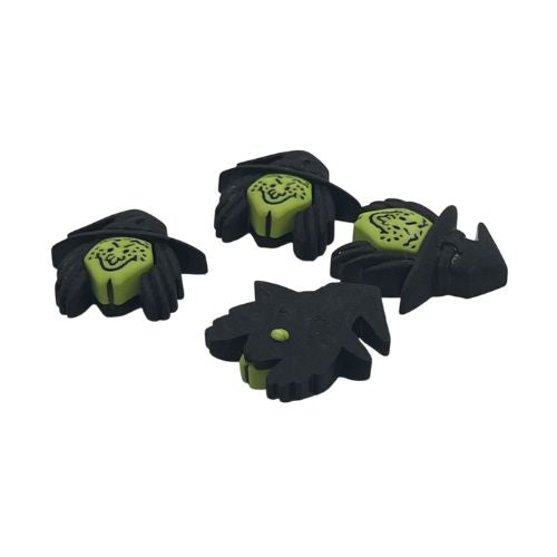 Witch Face Craft Button – Spooky Halloween Embellishment