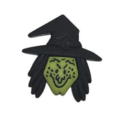 Witch Face Craft Button – Spooky Halloween Embellishment