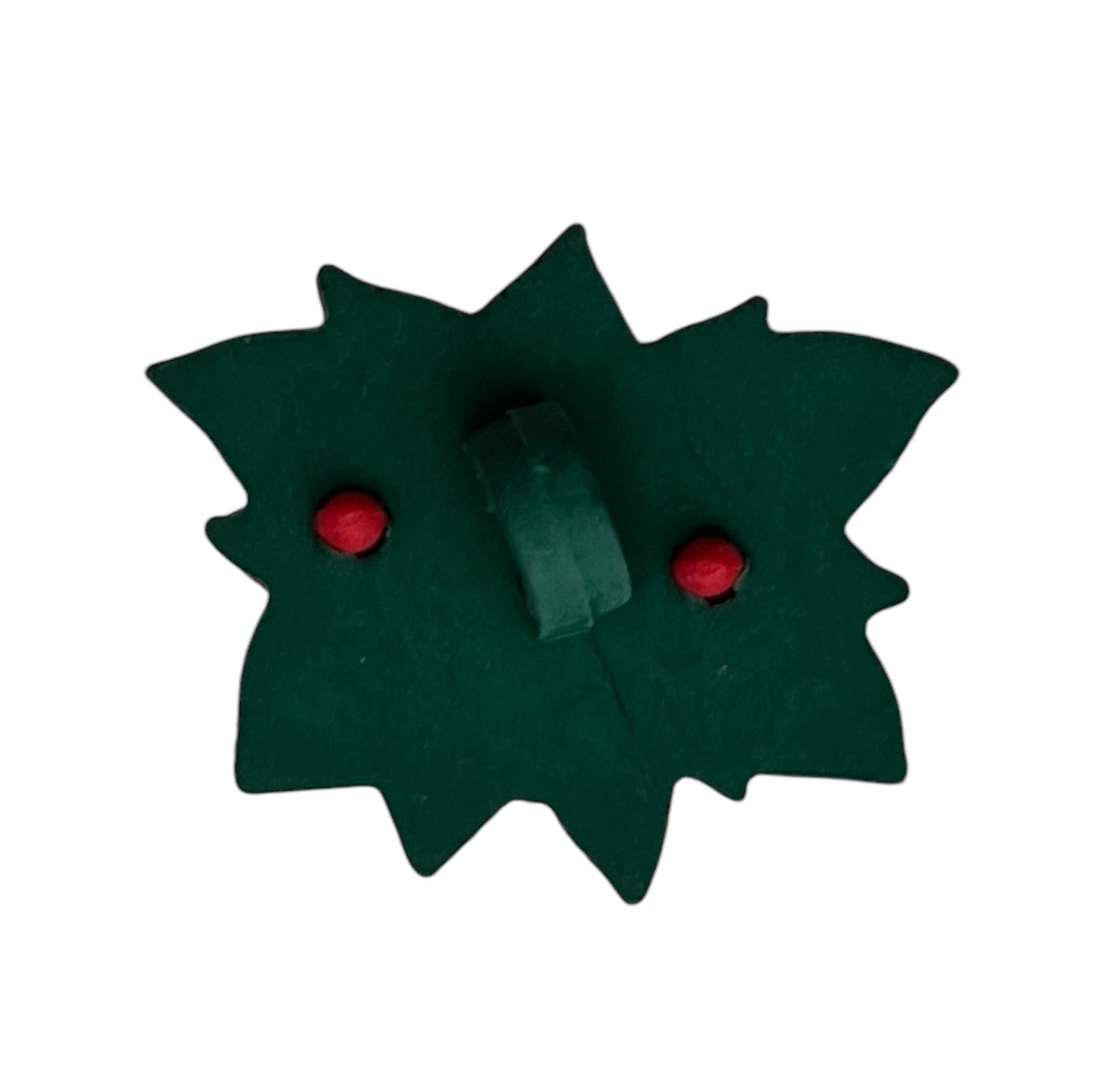 Poinsettia Craft Button – Christmas Flower Embellishment