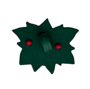 Poinsettia Craft Button – Christmas Flower Embellishment