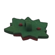 Poinsettia Craft Button – Christmas Flower Embellishment