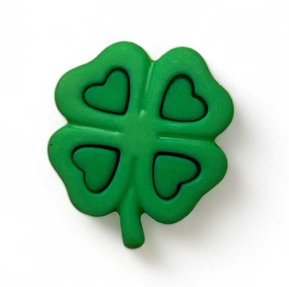 4 Leaf Clover Shaped St. Patrick's Day Button for Sewing & Craft ...