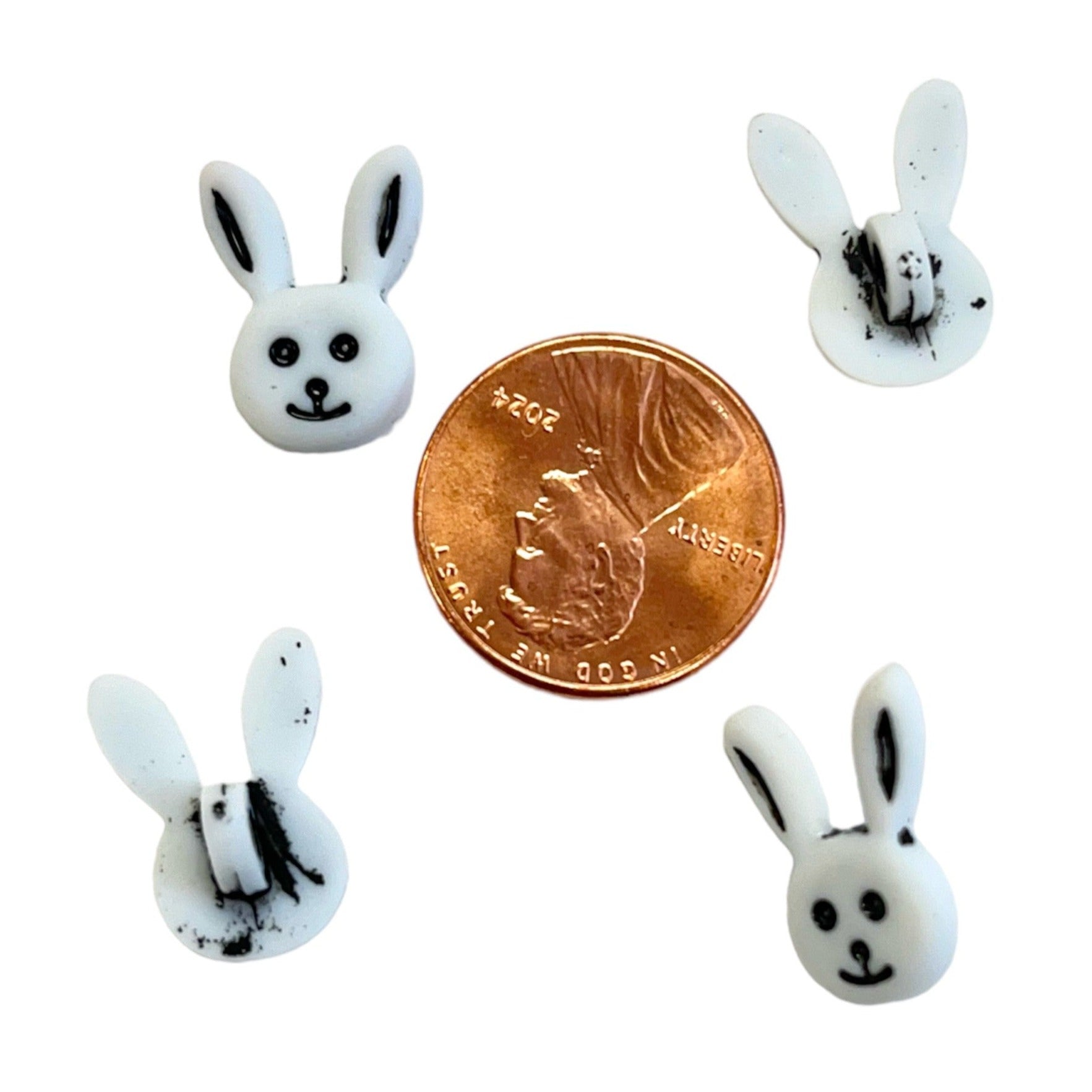 Bunny with Ears Bulk Button