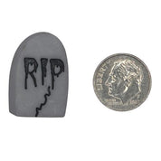 RIP Tombstone Craft Button – Halloween Graveyard Embellishment