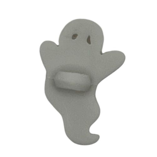 Ghost Craft Button – White Halloween Sewing & Scrapbooking Embellishment