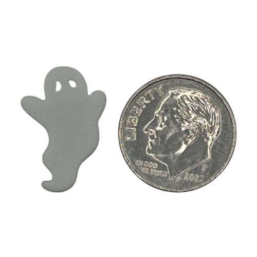 Ghost Craft Button – White Halloween Sewing & Scrapbooking Embellishment
