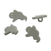Ghost Craft Button – White Halloween Sewing & Scrapbooking Embellishment