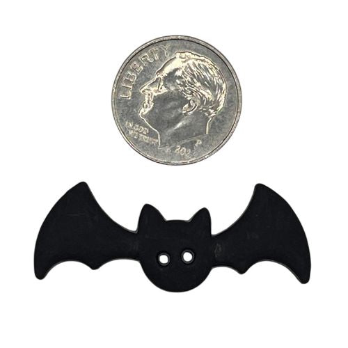 Black Bat Craft Button – Halloween Sewing & Scrapbooking Embellishment