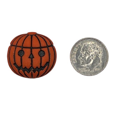Pumpkin Jack-O’-Lantern Craft Button – Halloween Embellishment