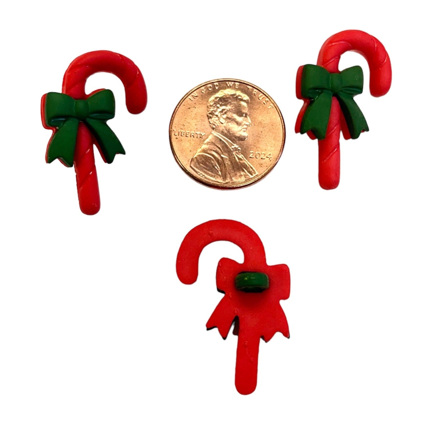 Candy Cane Bulk Button