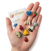 Spring Fling 3D Craft Buttons – 36 Piece Carded Set