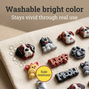 Pets and Pals Group Assorted 3D Pet Buttons – 36-Piece Set for Sewing, Scrapbooking & DIY Crafts