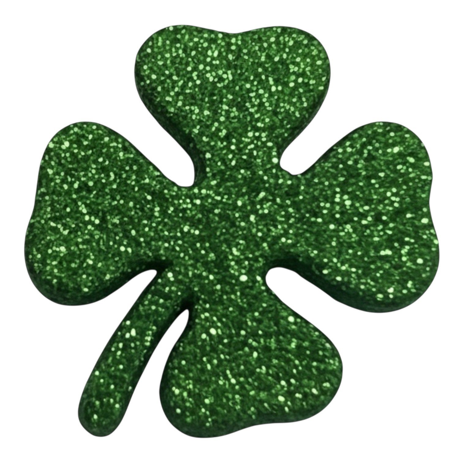 Glitter Shamrock Craft Buttons - 50 Count