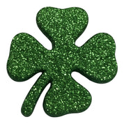 Glitter Shamrock Craft Buttons - 50 Count