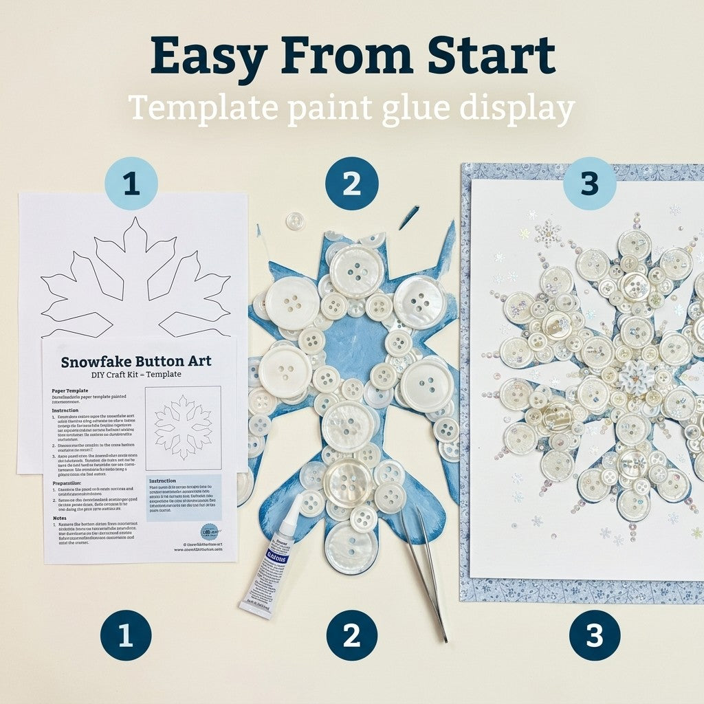 Snowflake Canvas DIY Craft Kit