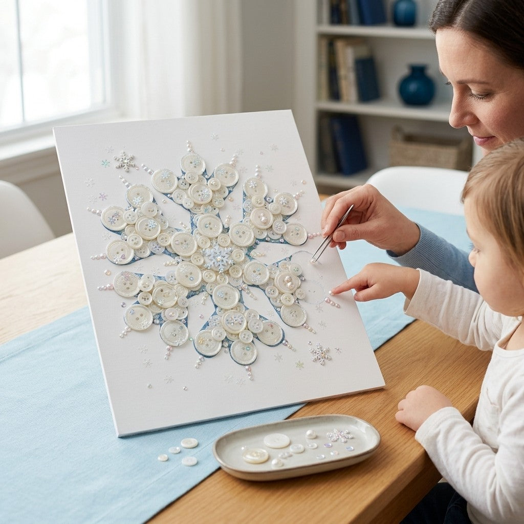 Snowflake Canvas DIY Craft Kit