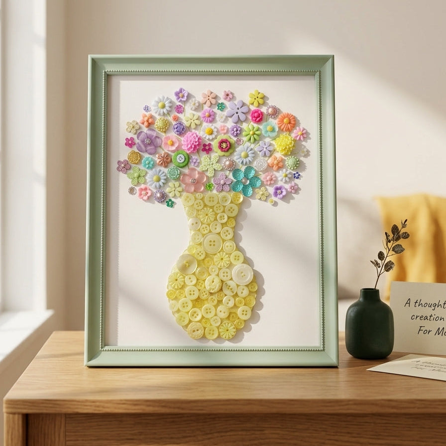 Flower Button DIY Craft Kit