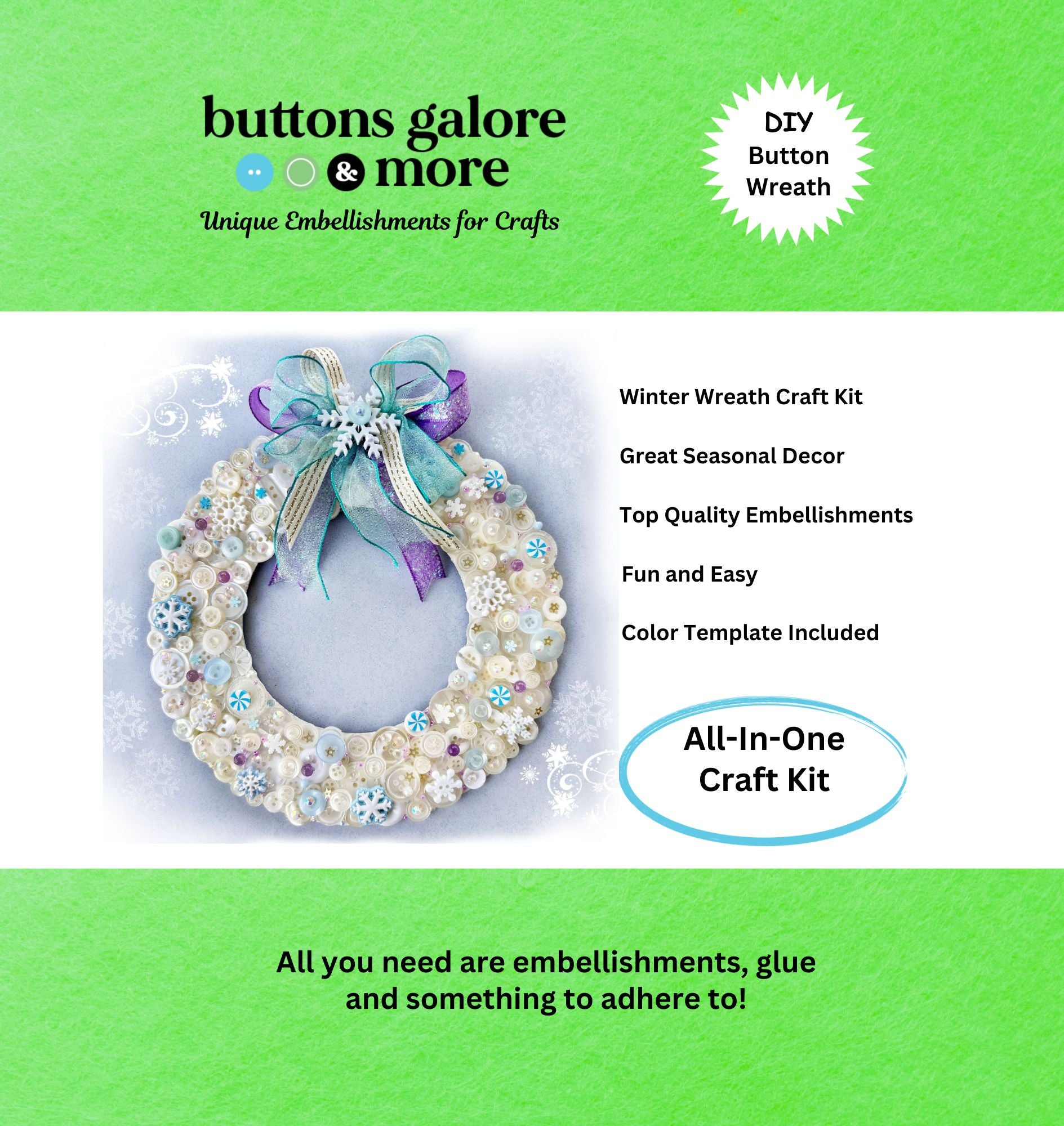 Winter Wreath DIY Craft Kit