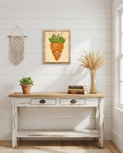 Carrot Button Art DIY Craft Kit