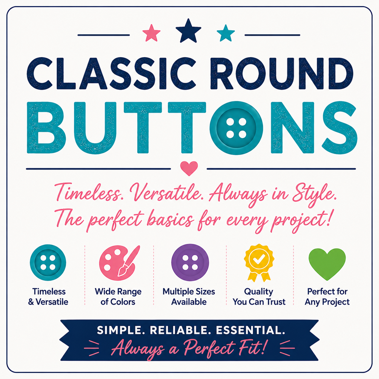 Classic Round Buttons