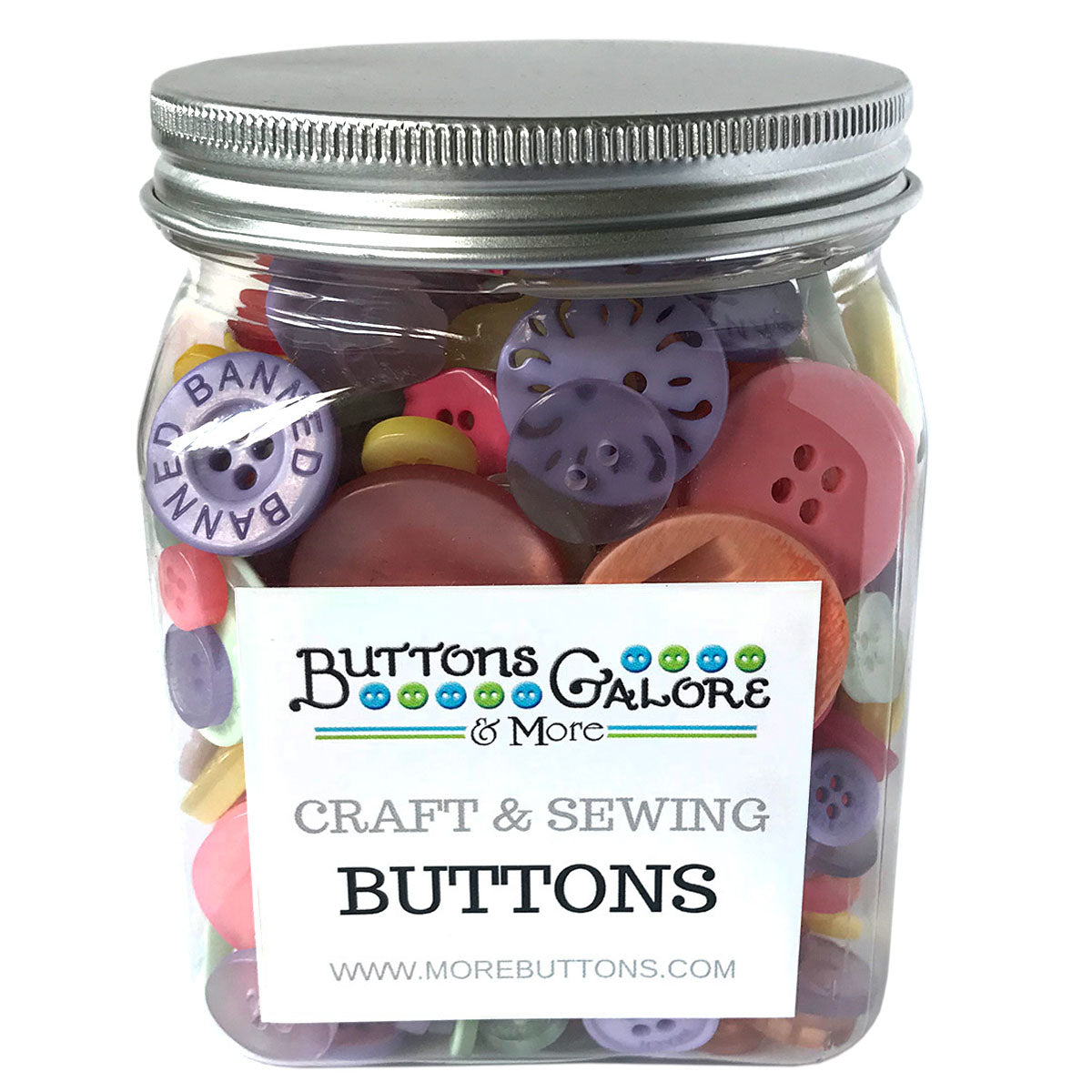Buttons Galore Treasure Box-Strawberry Daquiri