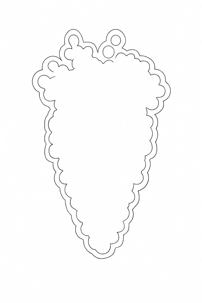 Carrot Button Art DIY Craft Kit