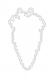 Carrot Button Art DIY Craft Kit