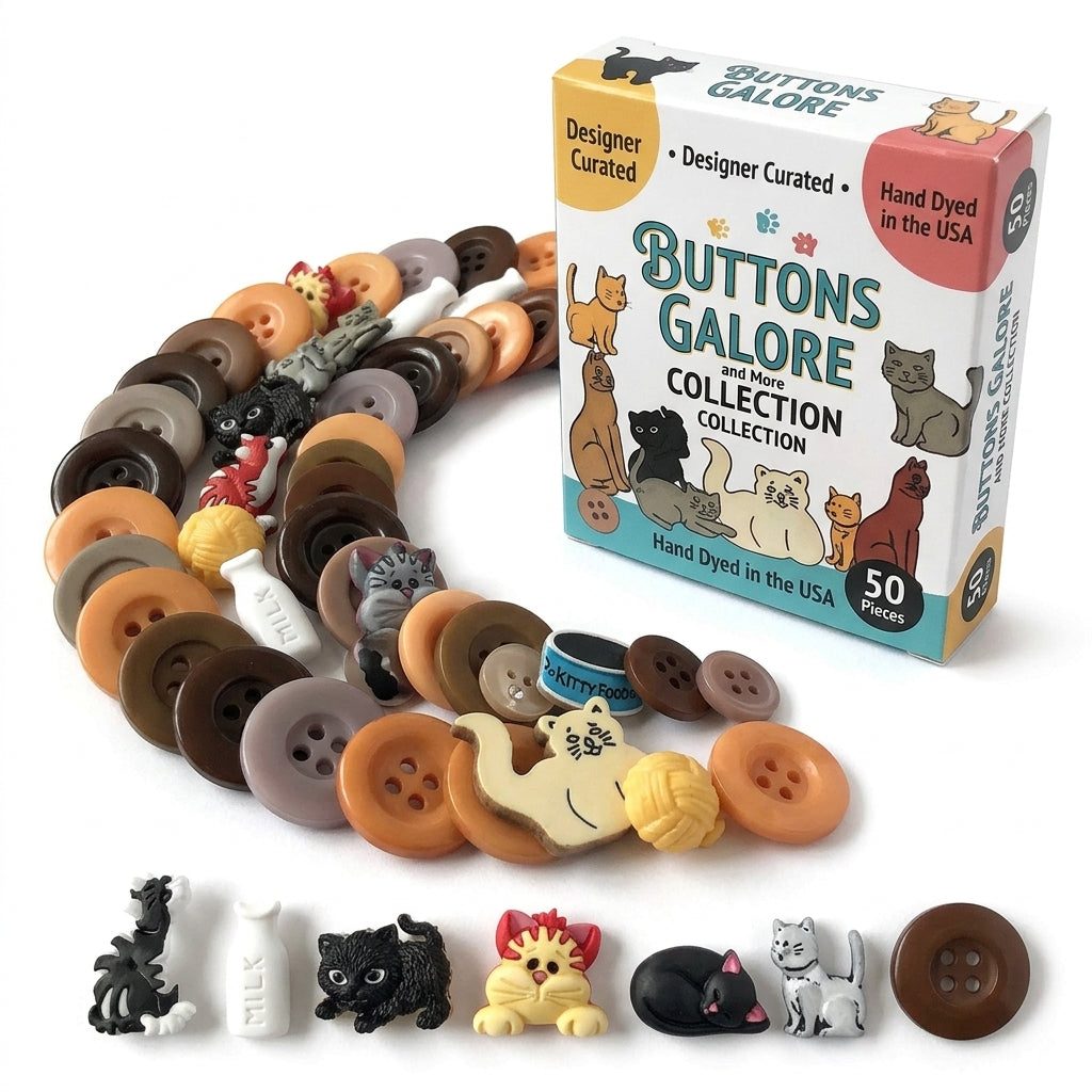 Buttons Galore Pets And Pals – Bottoni 3D A Forma Di Zampa, Con Codolo, Per Cucito E Attività Creative