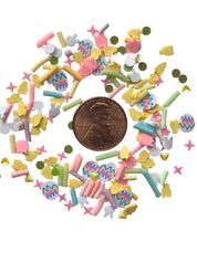 Easter Bulk Polymer Clay Pieces - 100 grams