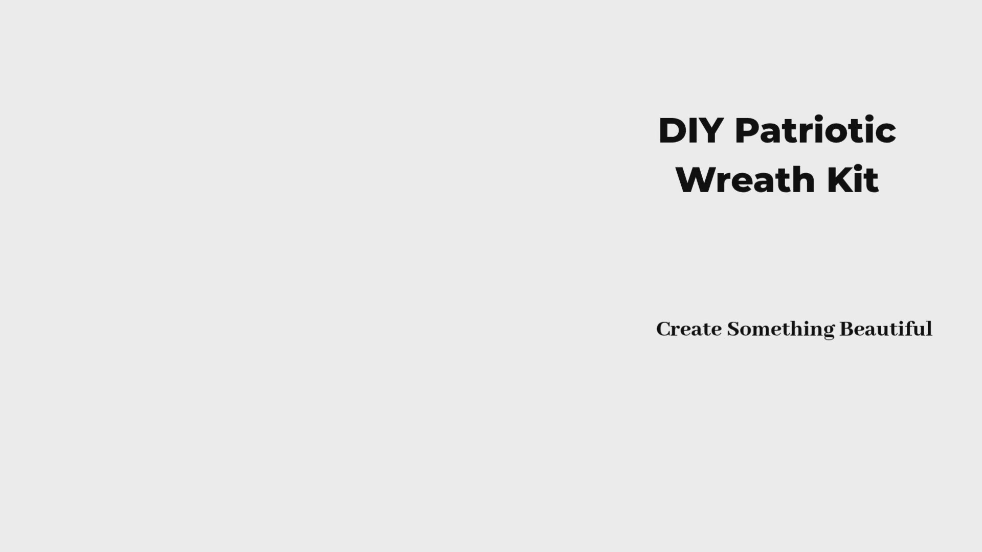 America 250 Patriotic Wreath DIY Craft Kit