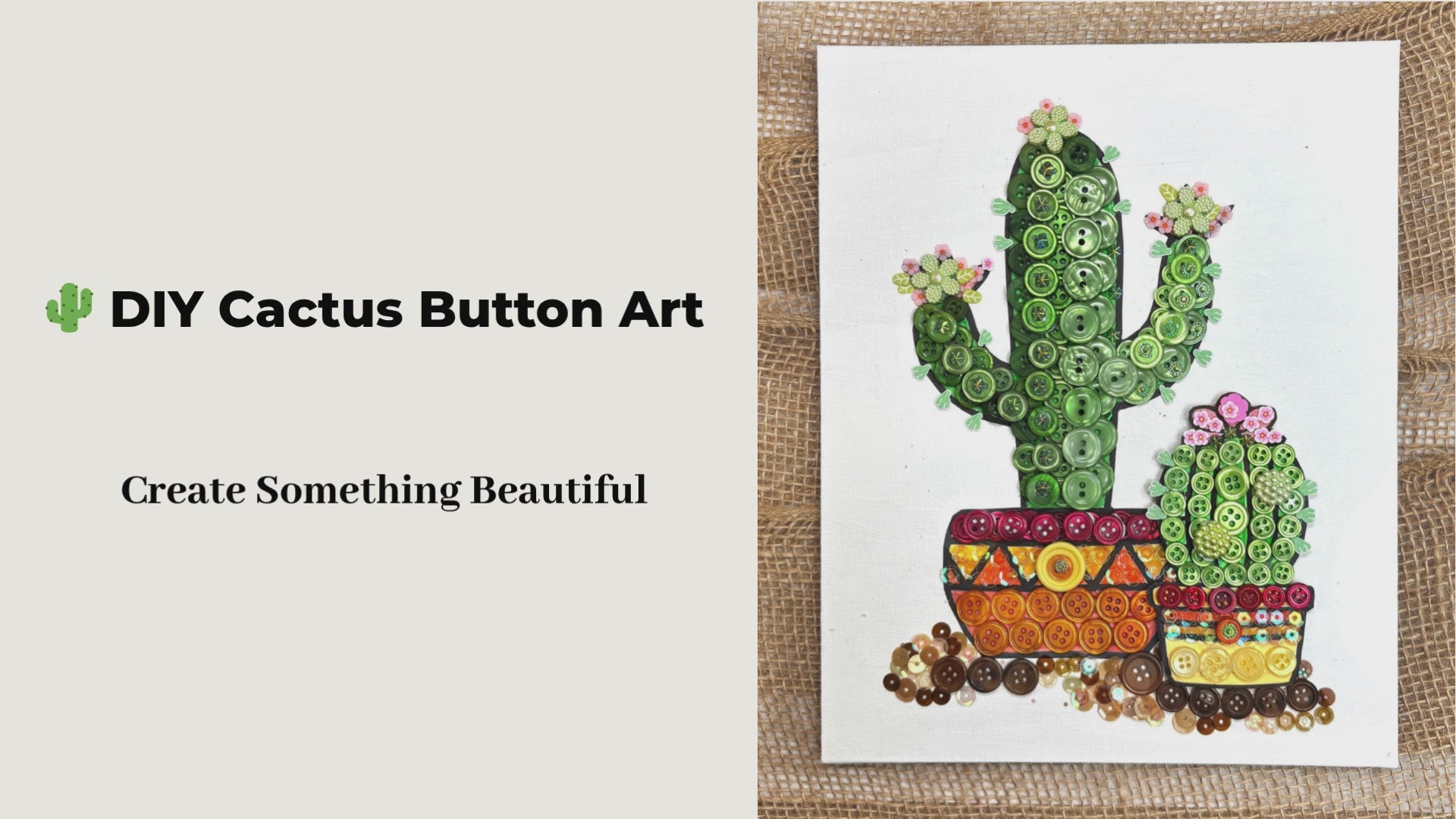 Cactus Canvas DIY Craft Kit