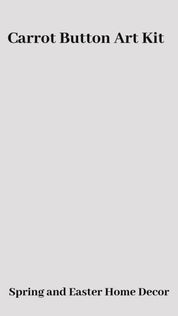 Carrot Button Art DIY Craft Kit