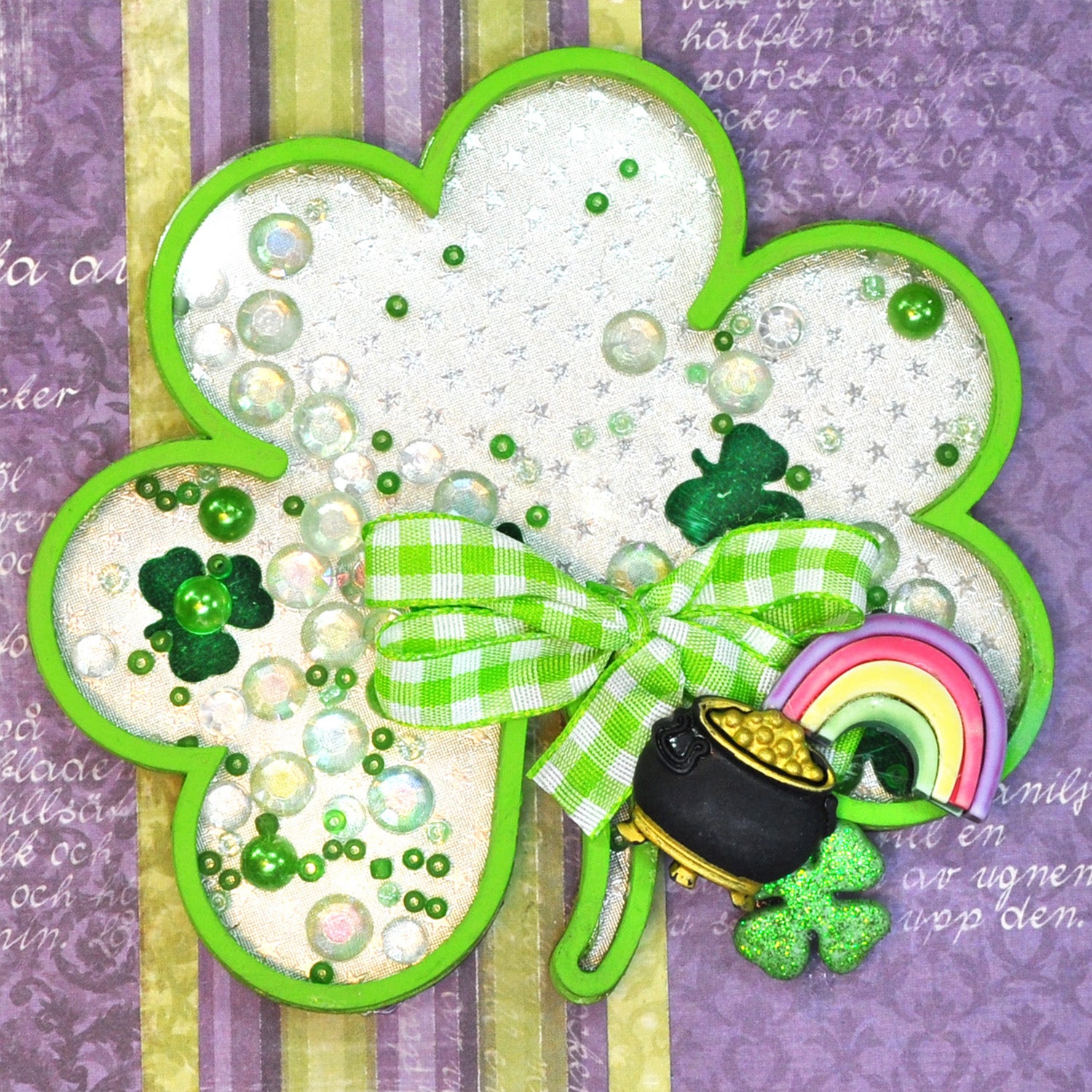 4 Leaf Clover Bulk Button