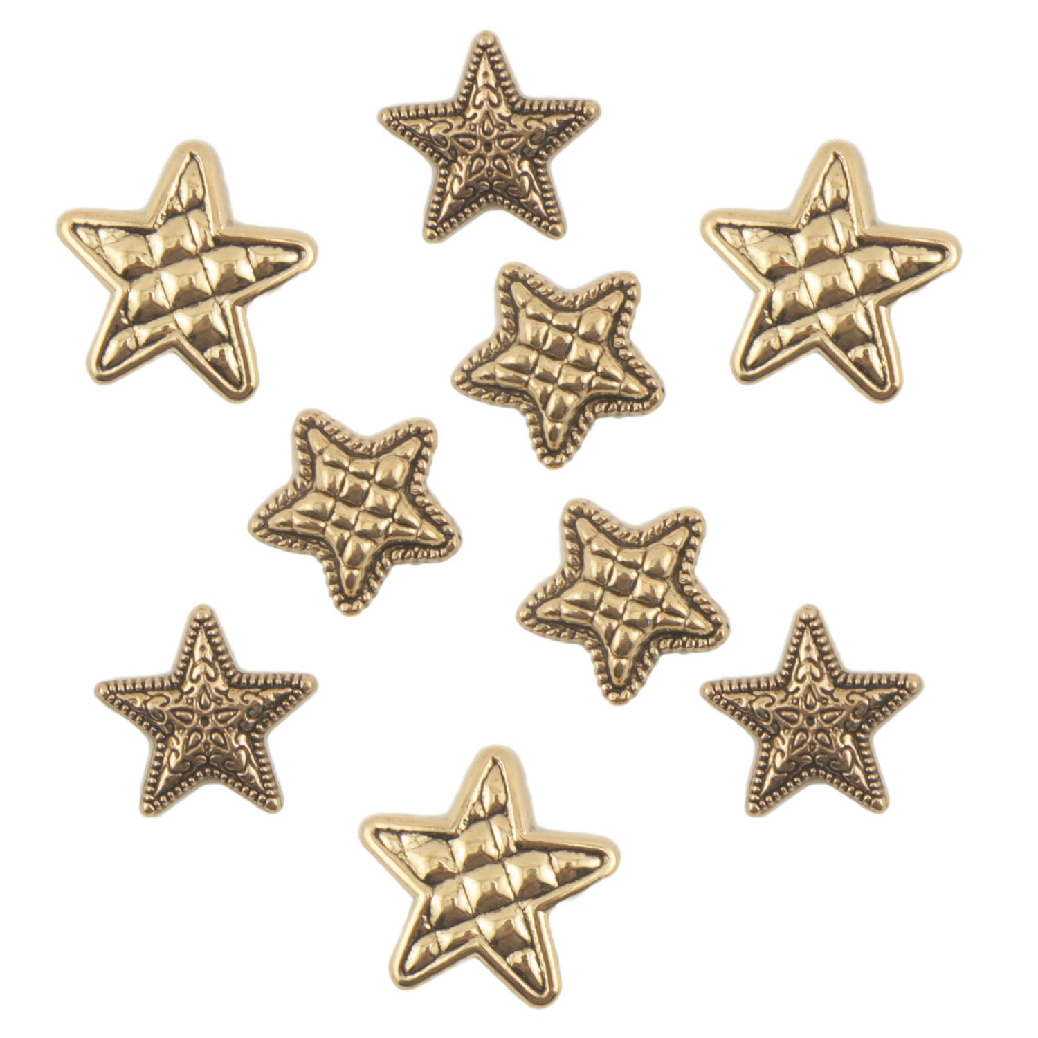 Hearts & Stars themed buttons for scrapbooks, card making and crafts