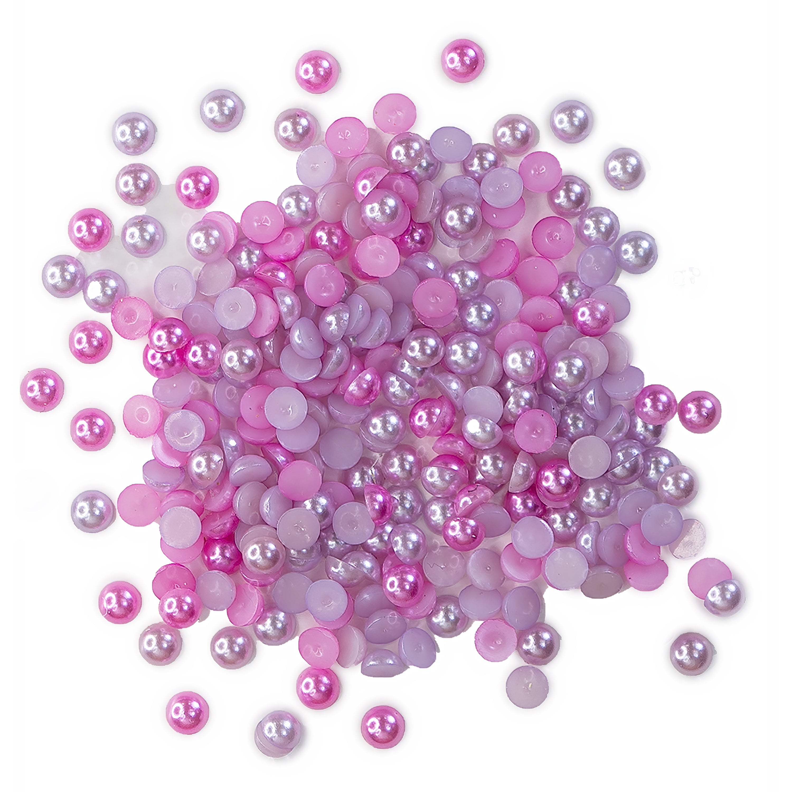 Buttons Galore Flat Back Pearl Assortments for DIY Craft Projects - 7  Unique Colors - 1600 Pieces