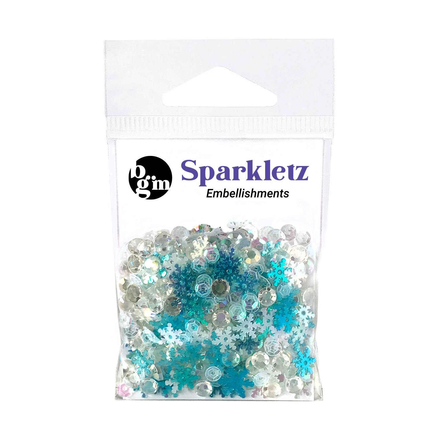 Buttons Galore Embellishments Iridescent Acrylic Gems, Shaped Sequins, Flat  Back Pearls Sparkletz for Crafts Sewing Paper Crafts - Winter Wonder- 3  Pack 30 Grams 