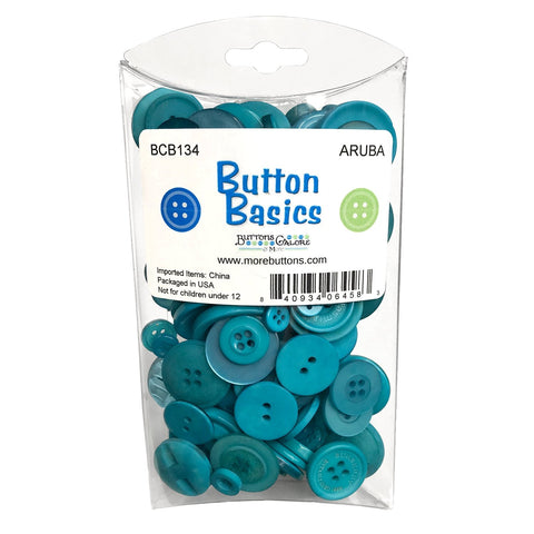 Aruba Blue - Buttons Galore and More