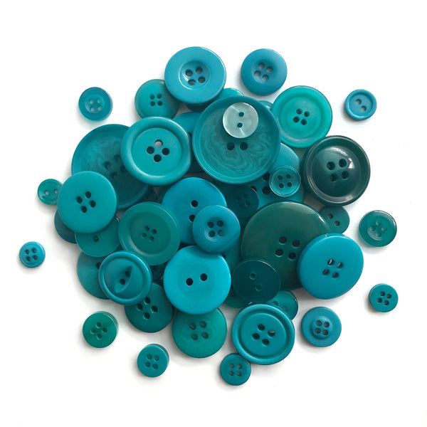 Aruba Blue Bulk Buttons - 1