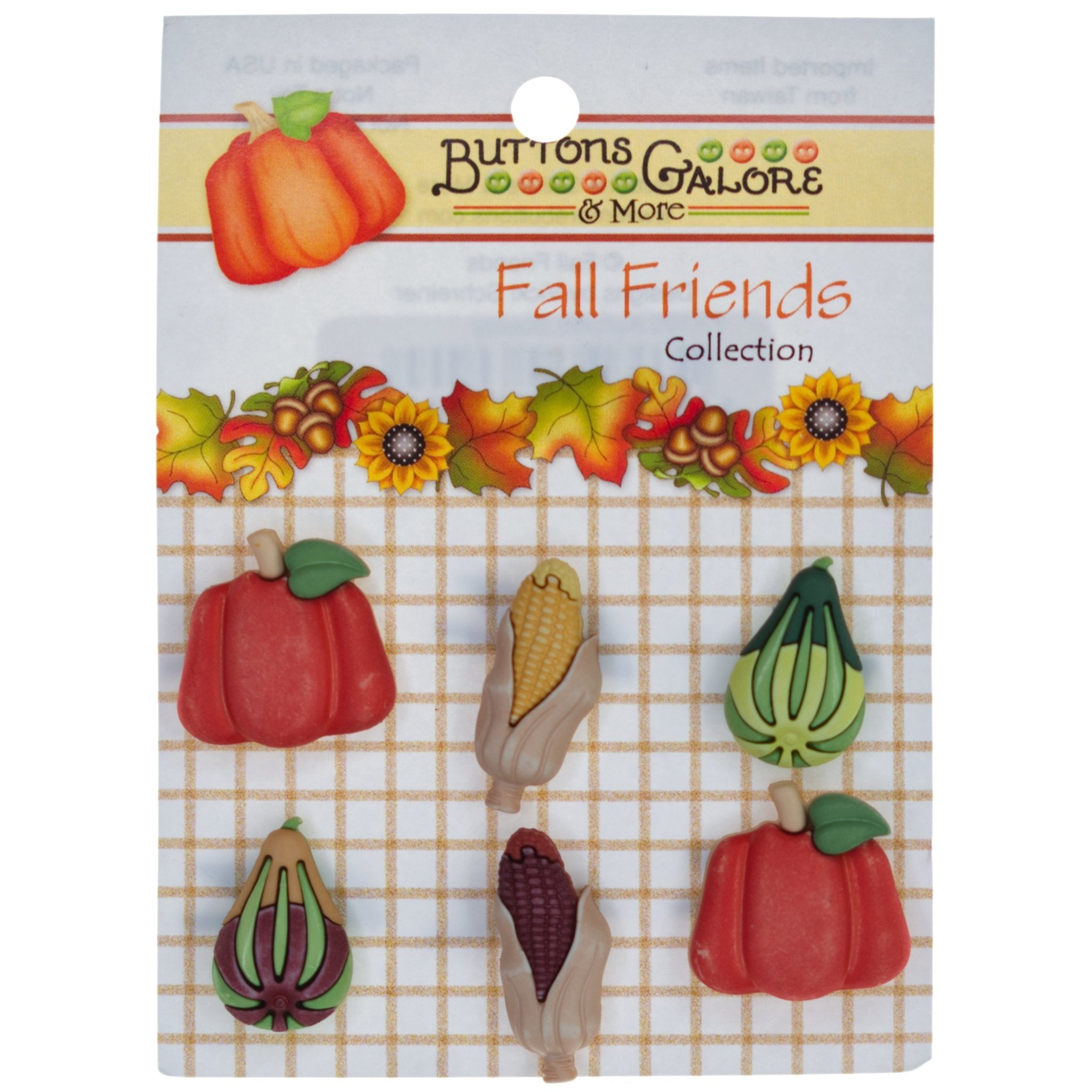 Harvest & Fall Themed 3D Buttons | Buttons Galore and More