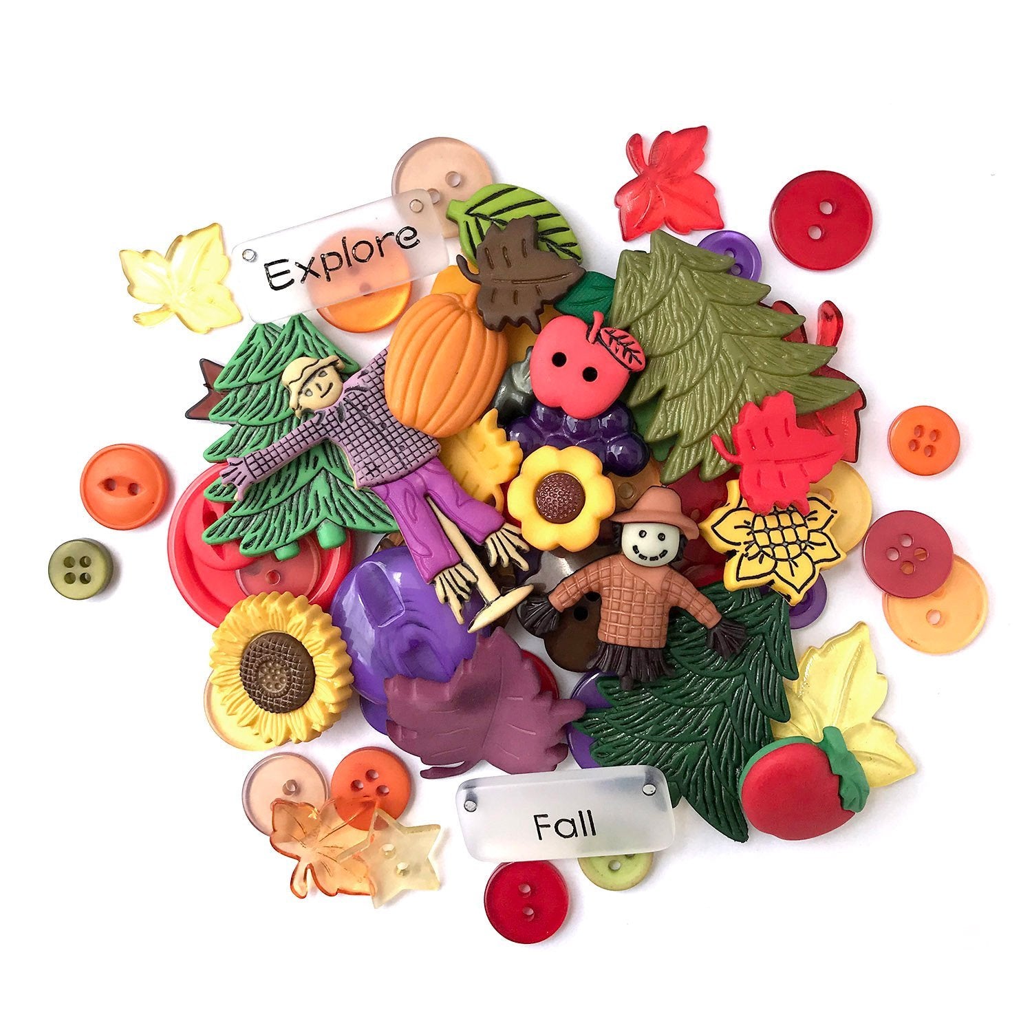 September Button Craft Autumn Novelty Craft Buttons for Sewing & Crafts | Buttons Galore and More