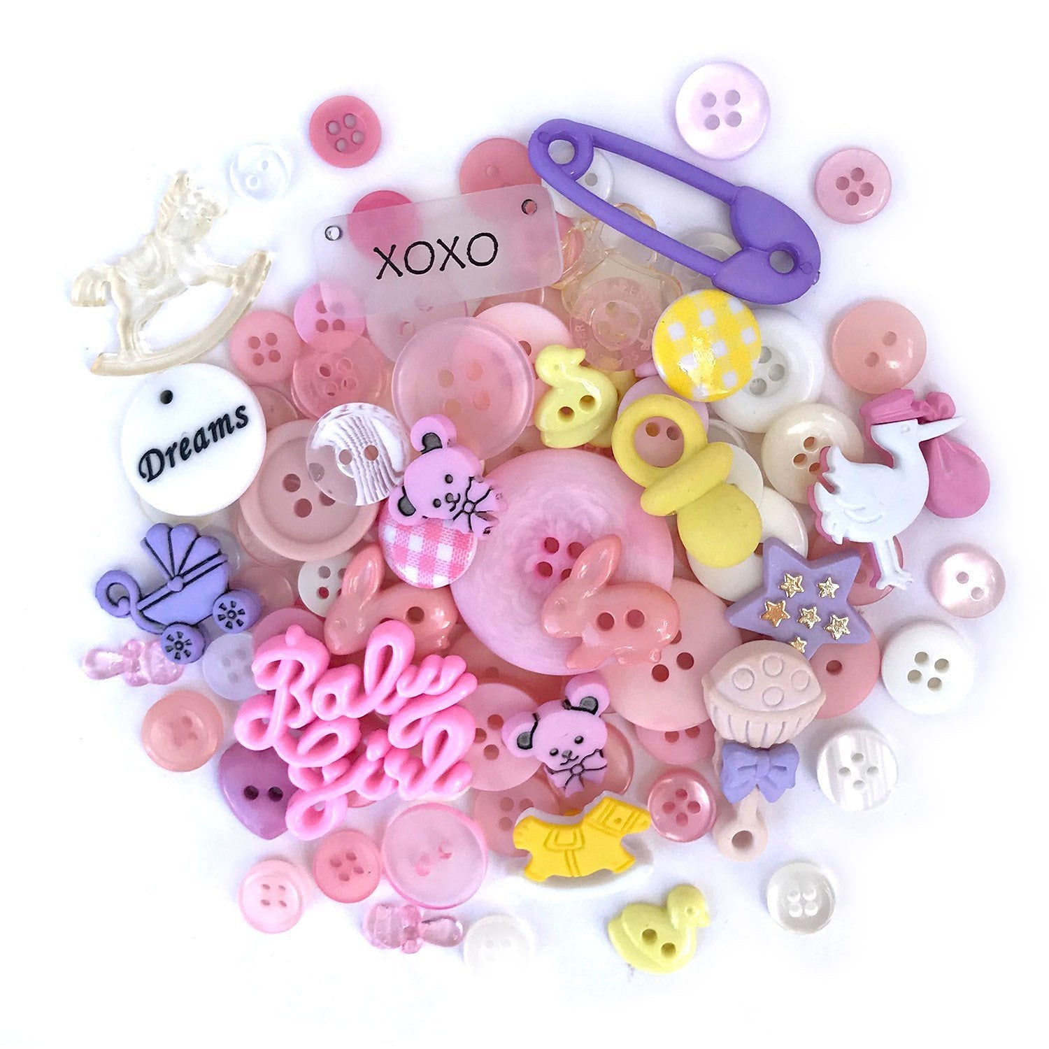 Baby Girl-VP323 - Buttons Galore and More