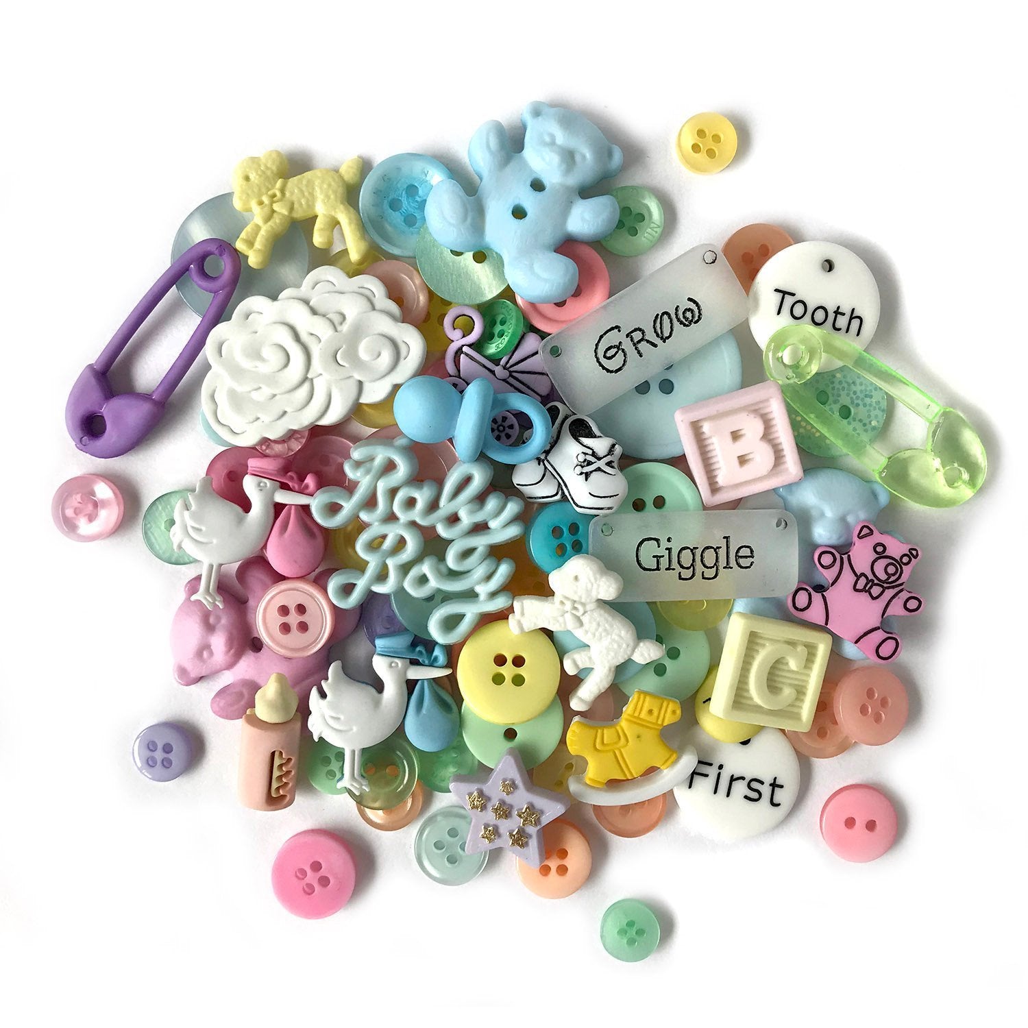 Baby Novelty Craft Buttons for Sewing & Crafts | Buttons Galore and More