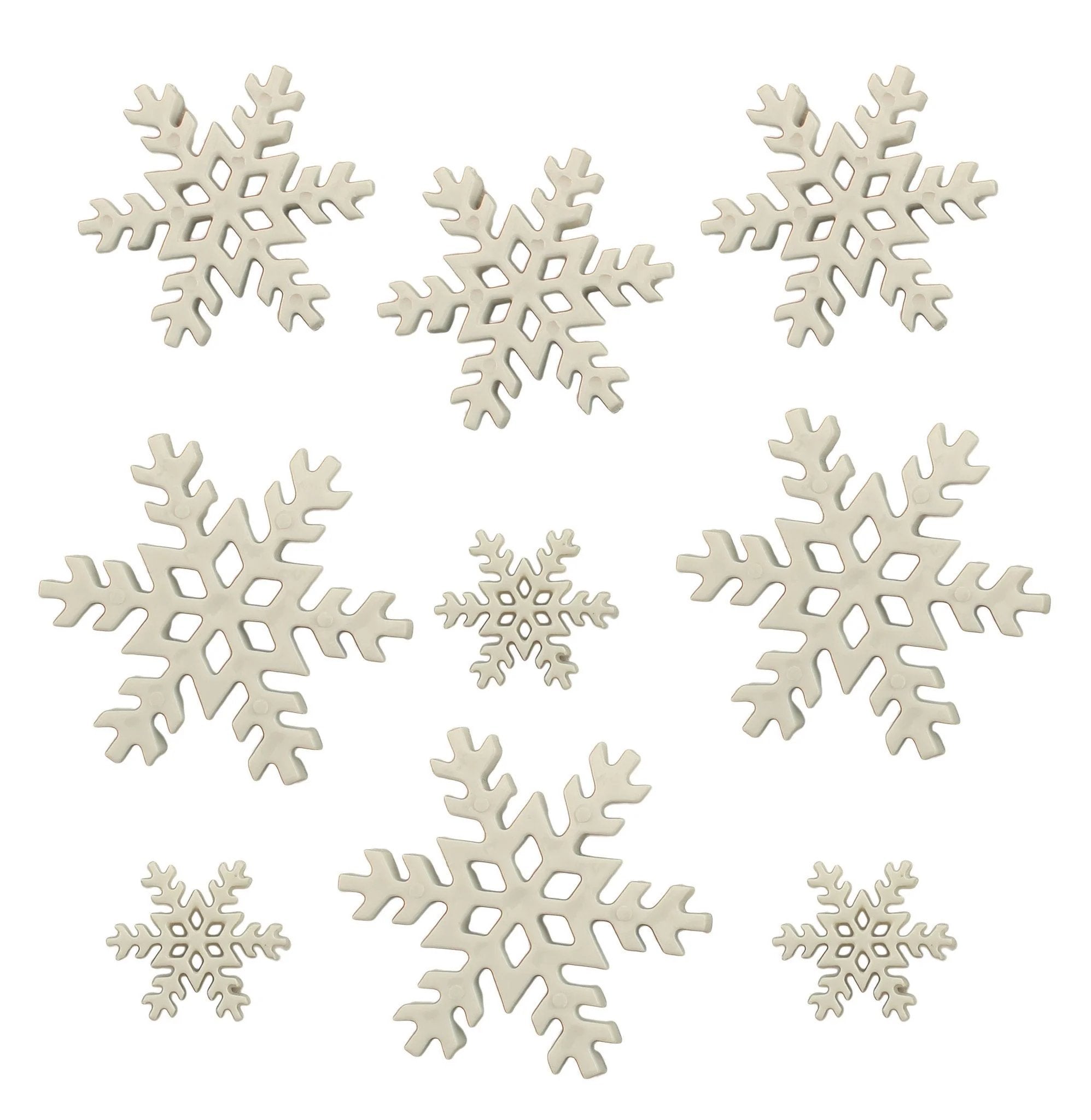 Snowflake Bulk Buttons for Craft & Sewing - 100 Buttons