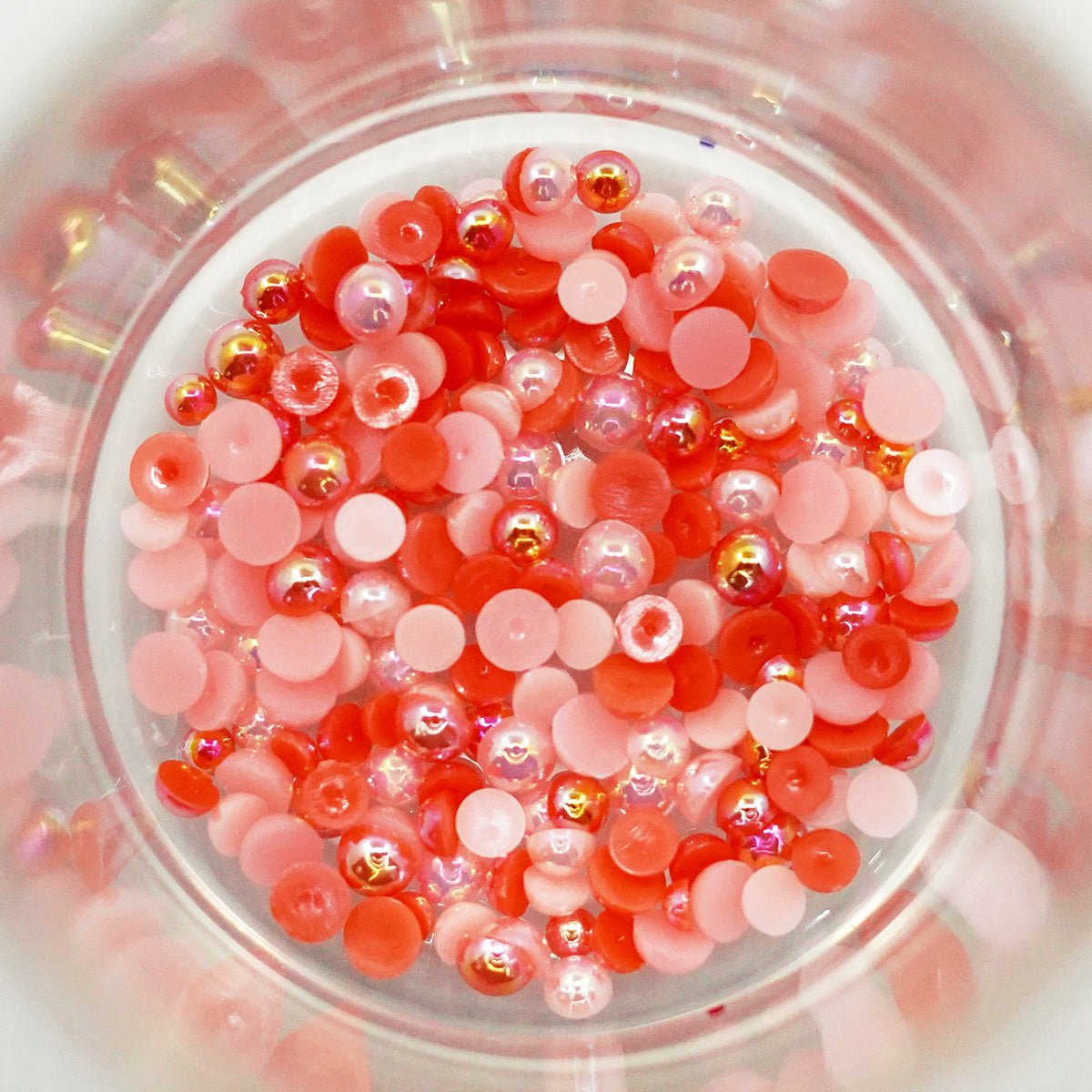 Pink AB Flat Back Pearls Craft Embellishment – Buttons Galore and More