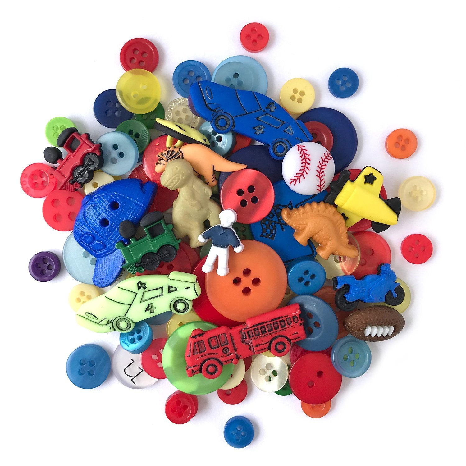 Boys Novelty Craft Buttons for Sewing & Crafts | Buttons Galore and More