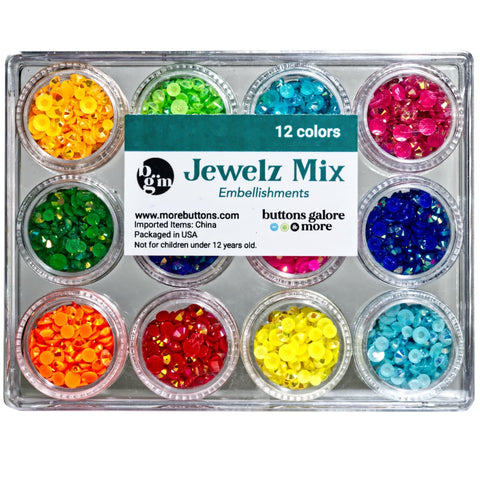Bright Jewelz Mix - Buttons Galore and More