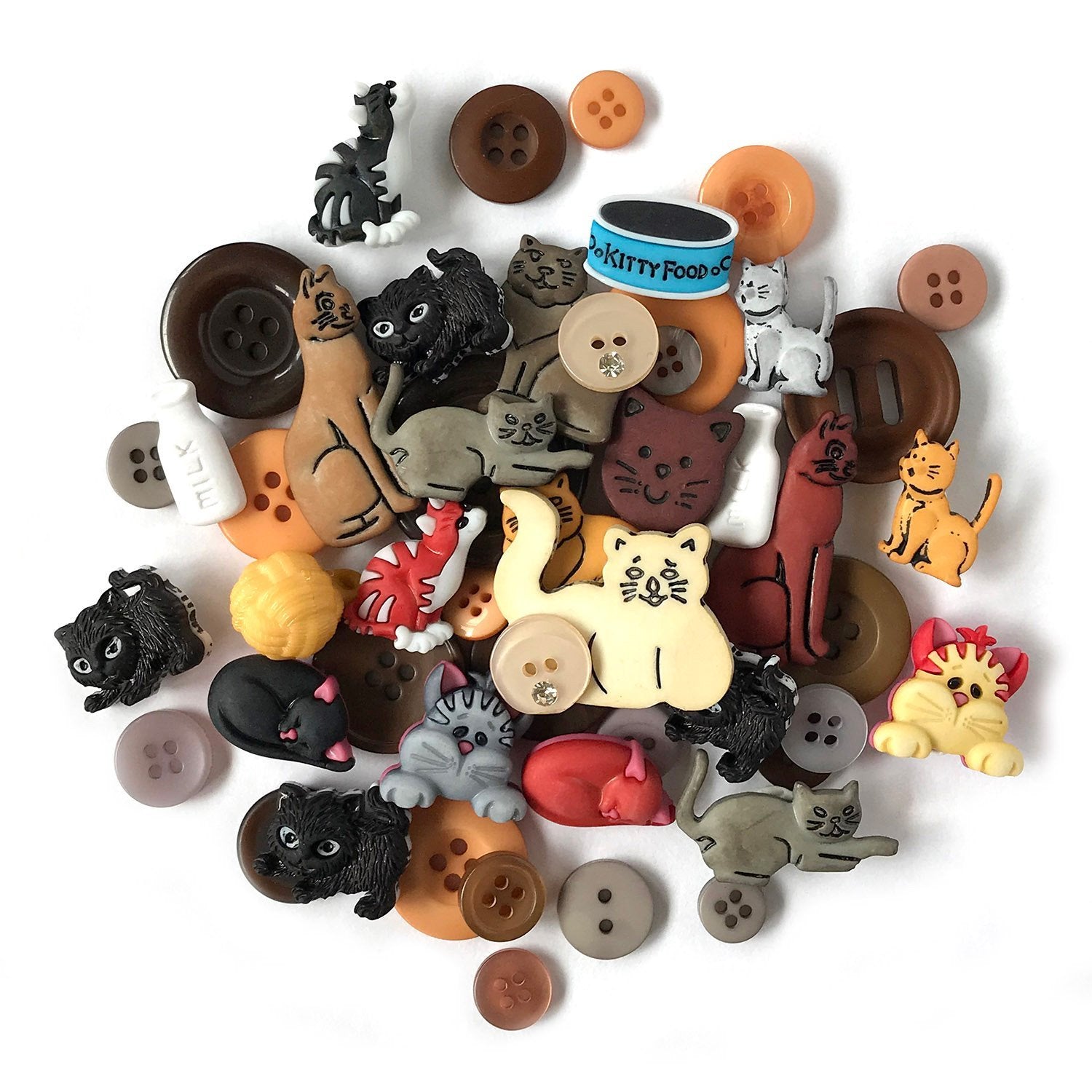 Ctaft Buttons Cat Novelty Craft Buttons for Sewing & Crafts | Buttons Galore and More