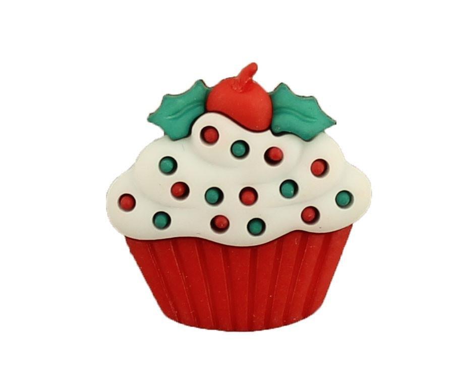 Christmas Cupcake - Buttons Galore and More