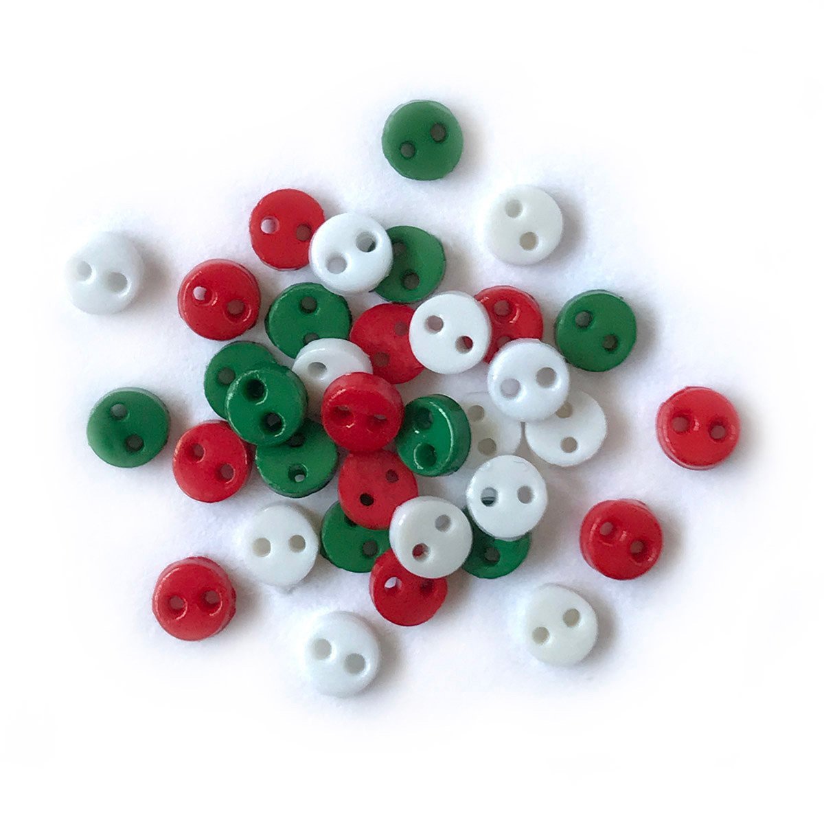 Buttonsmini Crafts Colorful Tiny Assorted Sewing Small Fancy DIY Button Materials Christmas, Size: 1.5X1.5CM