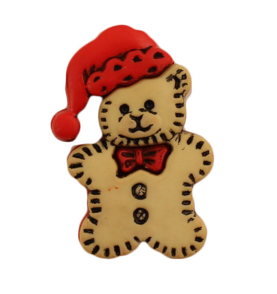 Christmas Teddy - Buttons Galore and More